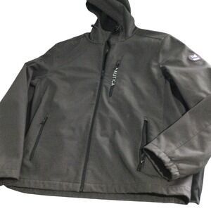 Nautica‎ Men's Water Resistant Active Stretch Windbreaker Jacket Gray size L